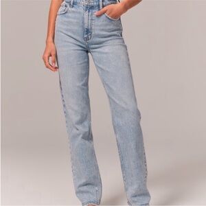 Abercrombie & Fitch The 90s Ultra High Rise Straight Jean Curve Love 26 SHORT